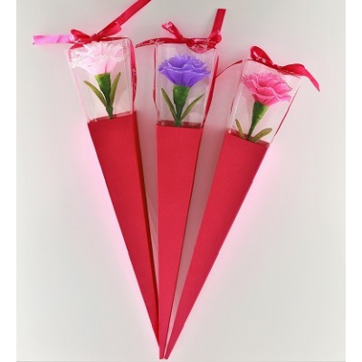 盒裝康乃馨絲網花